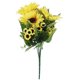 thumbnail image 1 of Simulación de girasol flor artificial planta decoración del hogar (amarillo), 1 of 3