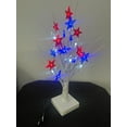 thumbnail image 6 of Zougou Fourth Of July Home Decor, Lighted Tree With 24 Star , Red, White And Blue Decorations For Memorial Day And Parties Patriotic Lighted Tabletop Battery Powered Timer As Shown Free Size, 6 of 9