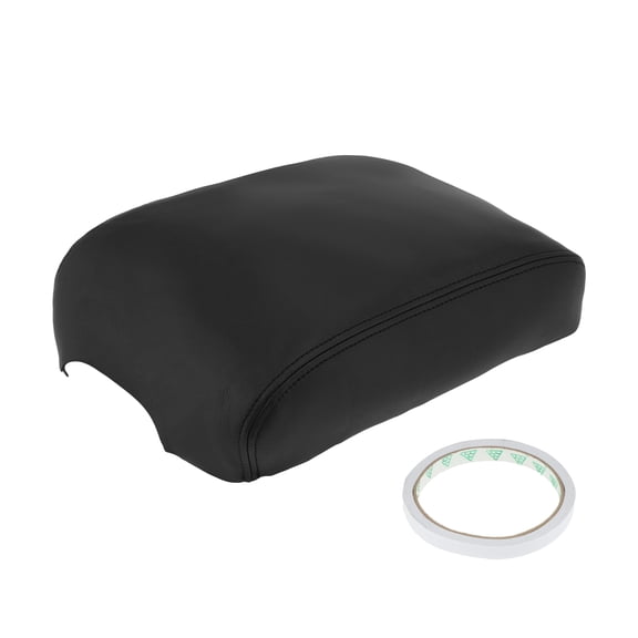 Unique Bargains 1Pcs Leather Center Console Lid Armrest Cover Black for Infiniti QX60 2014-2020