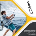 thumbnail image 3 of Wosthever 20 piezas pesca Snap giratorio Rolling Fish conector cambio rápido resistente al desgaste Durable 8 en forma Snaps peces giratorios Pescar, 3 of 6