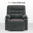 thumbnail image 4 of MCombo 27.2'' Oversized Dual Motor Power Recliner Lift Chair, Infinite Position Sleep Recliners for Elderly, Dark Grey Fabric, 4 of 12