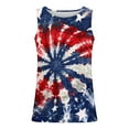 thumbnail image 2 of HaoXianJian Men's Workout Tank Tops Sleeveless Gym Cut Off Tee Bodybuilding Fitness Muscle USA Flag Shirt 4th July Independence Day USA Flag Casual Running T-Shirt Going Out Tops Plus Size S-4X, 2 of 5