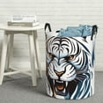 thumbnail image 6 of ZICANCN Laundry Basket Organizer, Tribal Tiger Art Illustration Collapsible Hamper for Bathroom Bedroom Laundry Room, Medium Size, 6 of 7