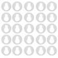 thumbnail image 1 of 50Pcs Keyhole Hangers for Wall Photo Display in White Plastic Material, 1 of 9
