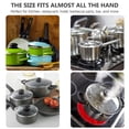 thumbnail image 3 of 2Pcs Pot Cover Protectors Heat Insulated Covers Triangle Pot Pot Accessories, 3 of 4