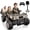 Khaki, variant on East doll 24V Powered Ride on Dump Truck, 24V 2 Seater Ride on Car for Big Kid, 24 Volt Ride on Toy with Powerful Wheels for Boy Girl, 4WD 400W Motor, 24V Ride Ons for Kid Aged 3-8Y, Green