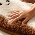 thumbnail image 7 of Halloween Cute Ghost Walking Dogs Shaped Doormat, Halloween Ghost Puppy Shaggy Bath Mat, Non Slip Fluffy Decorative Floor Rug, for Entryway, Bathroom, Fall Home Decor, 7 of 7