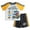 Golden yellow / gray, variant on Hot Wheels Mesh Baseball Jersey Athletic T-Shirt and Shorts Outfit Set Toddler to Big Kid