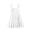 White, variant on Tranfacy Dress for Girls Summer Solid Sleeveless Round Neck Strap Ruffle Waist Cinched Princess