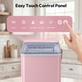 thumbnail image 6 of EUHOMY Countertop Ice Maker, 26 lbs/Day Portable Bullet Ice Machine, Self-Cleaning, Compact Design, Pink, 6 of 10