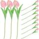 thumbnail image 1 of 10 tulipanes artificiales de imitación para ramos de boda y centros de mesa., 1 of 5