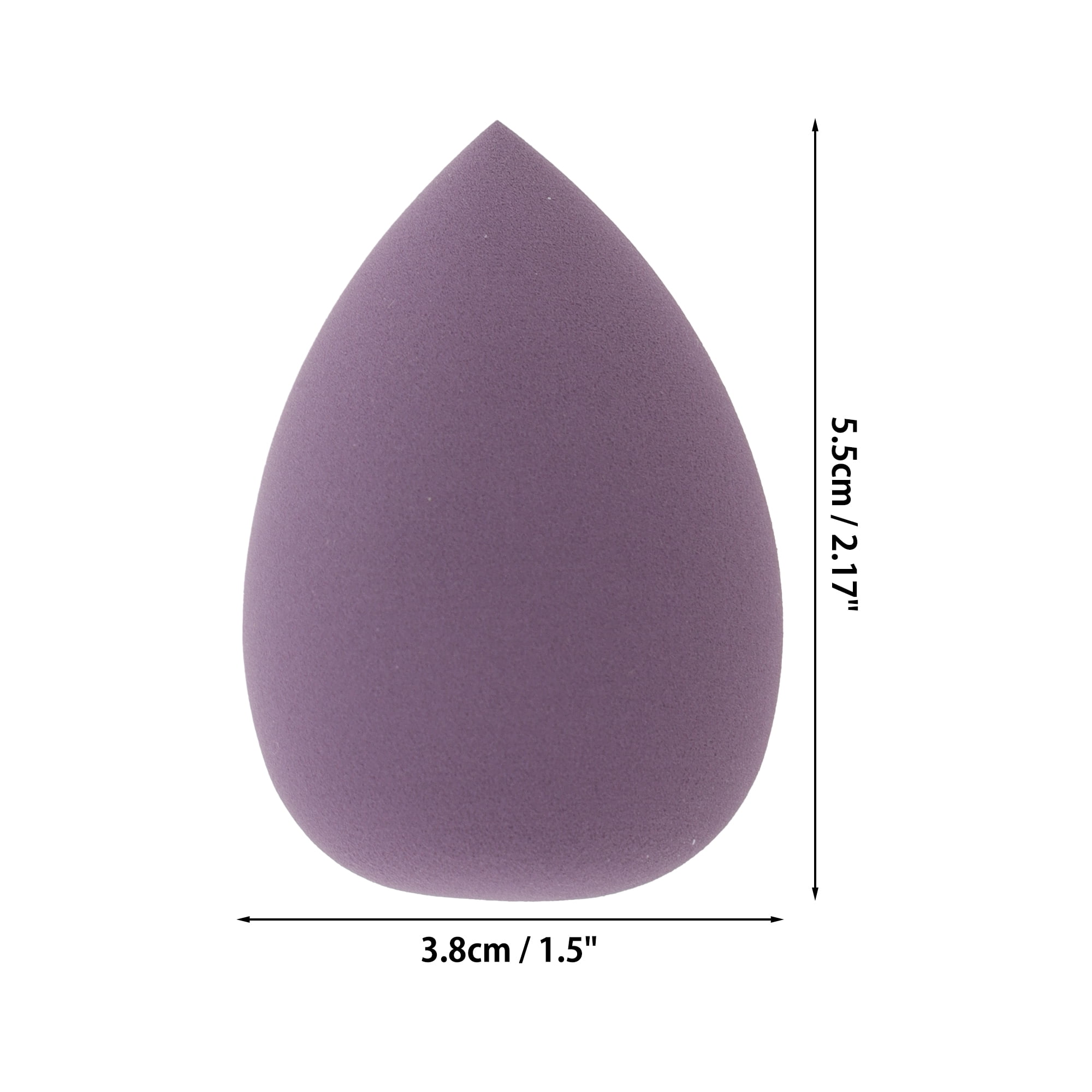 Unique Bargains 1 Set of Reusable Teardrop Face Makeup Sponge Purple