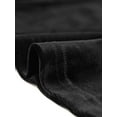 thumbnail image 5 of INSPIRE CHIC Women's Skirt Velvet Stretchy High Waist Fishtail Hem Slim Fit Midi Skirt S Black, 5 of 6