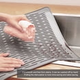 thumbnail image 4 of AMERTEER Silicone Dish Drying Mats for Kitchen Counter  Heat Resistant Washable Rubber Drying Rack Mat for Dishes, 4 of 11