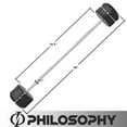 thumbnail image 4 of Philosophy Gym Rubber Fixed Barbell, 110 LB Pre-Loaded Weight Straight Bar for Strength Training & Weightlifting, 4 of 6