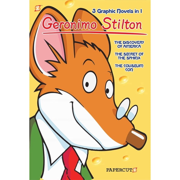 Pre-Owned Geronimo Stilton 3-In-1: The Discovery of America, the Secret of the Sphinx, and the Coliseum Con (Paperback) 1545801150 9781545801154