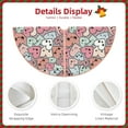 thumbnail image 4 of KLL Cartoon Hearts Christmas Tree Skirt 48" ,Party Decorations Farmhouse for Christmas Decorations Holiday Party, 4 of 6