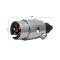 thumbnail image 5 of Enchufe para remolque, enchufe para remolque de 7 pines, adaptador de enchufe eléctrico impermeable para remolque, adecuado para remolque estándar europeo pesado de 7 pines, 5 of 5