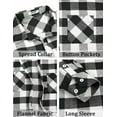 thumbnail image 5 of COOFANDY Men's Flannel Plaid Shirts Long Sleeve Casual Button Down Shirt with Pockets, 5 of 6