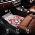 thumbnail image 4 of Salouo Christmas for Car Floor Mat Set of 4–Car Carpet Mats - Car Mats with Anti-Slip Backing & Driver Heel Pad Universal Fit for Cars, Trucks, SUVs, and Vans, 4 of 6