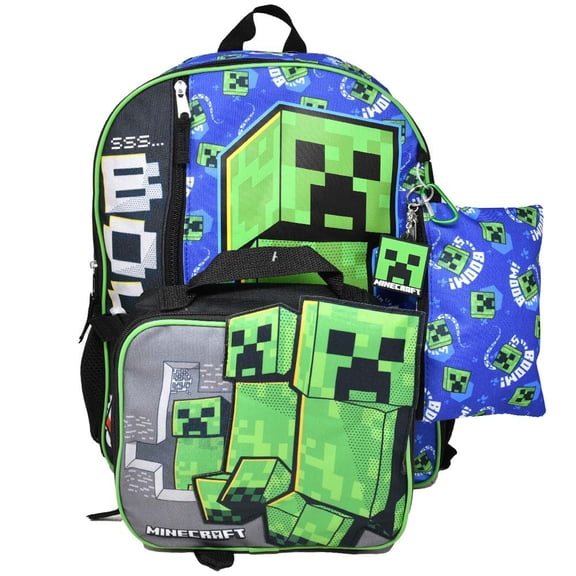 Minecraft 16" 5pc Backpack Set