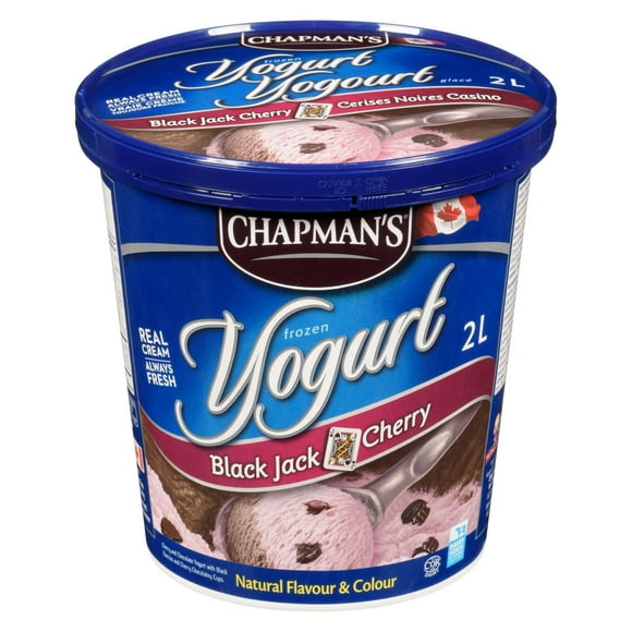 Chapman's  Yogourt glacé cerises noires casino 2L