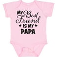 thumbnail image 3 of Inktastic My Best Friend is My Papa with Hearts Boys or Girls Baby Bodysuit, 3 of 5