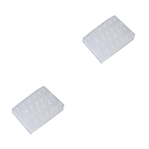 Seitruly Pack of 50 Nail Tabs Silicone Design Paster Accessories Adhesive Sticker Women Dual-sided Long-lasting Sheets Nails 2piezas
