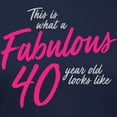 thumbnail image 3 of CafePress - Fabulous 40 Year Oid Women's Classic T Shirt - Women's Traditional Fit Dark T-Shirt, 3 of 4