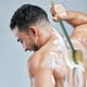 thumbnail image 4 of Cepillo de baño con mango largo, de doble cara, para el baño, autocuidado, cerdas suaves, color verde, 4 of 5