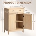 thumbnail image 5 of Ktaxon Bathroom Floor Cabinet, Freestanding Storage Cupboard w/ Drawer and 2 Doors, Wood, 5 of 21