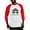 Red/White, variant on CafePress - Power Rangers Black Ranger - Cotton Baseball Jersey, 3/4 Raglan Sleeve Shirt