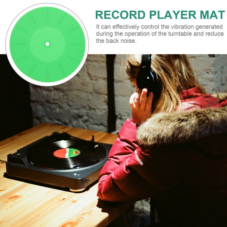 VICASKY 2pcs Record Mat Turntable Anti Static Slip Mat Record Player  Slipmat Silicone Records Pads Vinyls Records Albums The Clash Vinyl  Phonograph