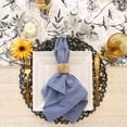 thumbnail image 2 of DII Stonewash Blue Solid Napkin (Set of 6), 2 of 5