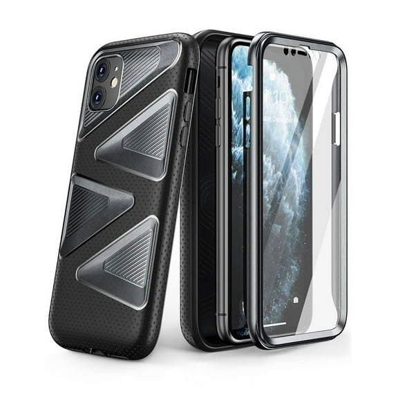 SUPCASE Unicorn Beetle Maze Series Case Designed for iPhone 11 6.1 Inch (2019 Release),Built-in Screen Protector Full-Body Premium Hybrid Protective Case (Black)