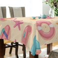 thumbnail image 5 of Yayeee Tablecloths 60" x 108" Rectangle Wrinkle Resistant Party Table Cover, Blue Beach Toys Pattern, 5 of 8
