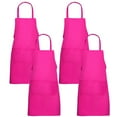 thumbnail image 2 of 4PCS Bib Aprons, Unisex Kitchen Aprons with 2 Large Pockets, Stain Resistant Restaurant Chef Aprons, Durable Aprons for Cooking Baking Coffee Making BBQ Gardening Coffee Making, 2 of 8