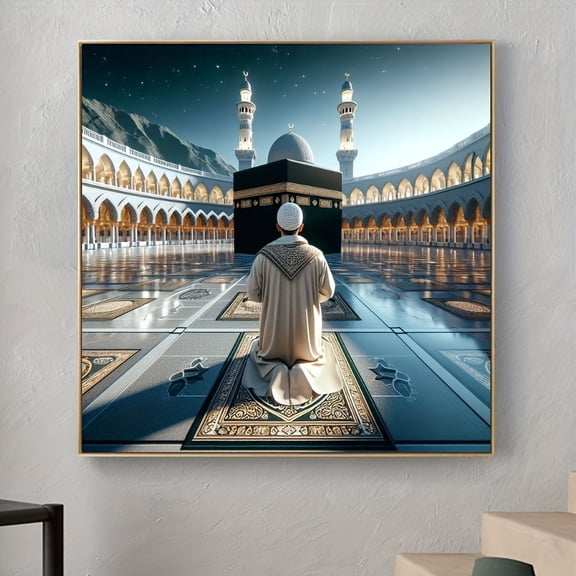 5D Diamond Painting Kits for Adults Islamic Cultural Themes Full Drill DIY Diamond Art for Adults Beginners Picture Art Crystal Painting for Home Wall Decor
