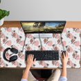 thumbnail image 4 of Long Mouse Pads for Desk,White Cow Strawberry Pattern Desk Mats on Top Of Desks, Desk Mouse Pad Extra Large with 3mm Non-Slip Base and Stitched Edge for Gaming,Office,Work,Home 47.3"x23.6", 4 of 6
