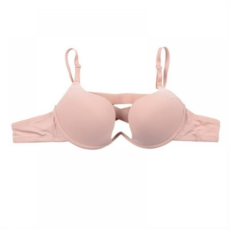 

Women Bra Push Up Bra Solid Color Bra Deep U Cup Bra Backless Bra Low Cut Bra Seamless Bra Female Underwear