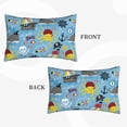 thumbnail image 2 of Fuzoiu Pirate Marine Animals Print Fuzzy Pillowcases, Super Soft Pillow Case Cover with Zipper for Bedroom, Sofa, Couch,Cozy Pillow Shams for All Seasons-16"x24", 2 of 6