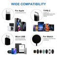 thumbnail image 2 of 4 in 1 Watch Charger Multi USB Magnetic Charging Cable, Portable Wireless Charger Cord with USB 3.0 Port for Apple Watch Series SE/8/7/6/5/4/3/2/1, iPhone, Samsung, Pixel, iPods Etc, 2 of 8
