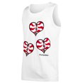 thumbnail image 2 of Men's Contenders Clothing White Shawn Michaels Zebra Hearts Tank Top, 2 of 3