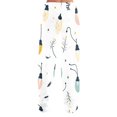 thumbnail image 4 of Women's Christmas Printed Plush Casual Pants with Drawstring Elastic Waist, Long Trousers for Home and Casual Wear, Comfortable Design,White,XS, 4 of 6