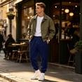 thumbnail image 2 of WJOSBXT Baggy Sweatpants for Men Drawstring Joggers Fall 2026 Cuffed Hiking Sweat Pants Lounge Stretch Lightweight Y2k Trousers with Pockets XL, 2 of 7