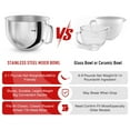thumbnail image 3 of Mixer Stainless Steel Bowl Mixer Accessories Food Mixer Mixing Bowl for Mixer, 3 of 6