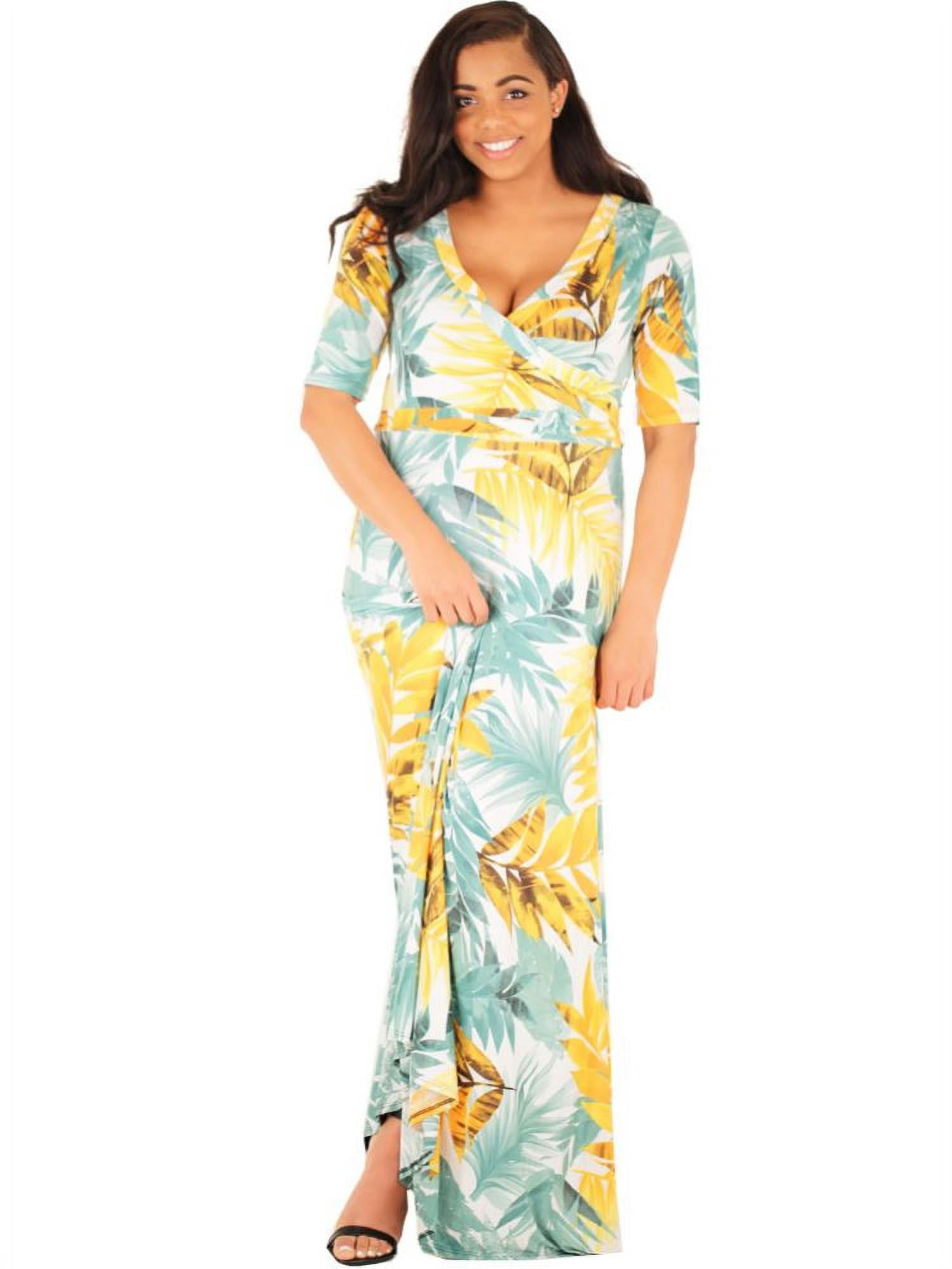 Boho Printed Long Maxi Dress-2X 