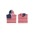 thumbnail image 2 of BemeyourBBs Kids Toddler Baby Boy Girl 4th of July Cape Outfit Swim Poncho Cover Up Shirt Patriot Independent Day Cloak Clothes American Flag Print Loose Fit Hooded Cape Jacket Summer Beachwear, 2 of 9
