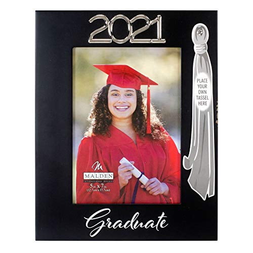 Class of 2021 Graduation Photo Picture Frame & Tassel Easel or Wall Mount 10x5.5 