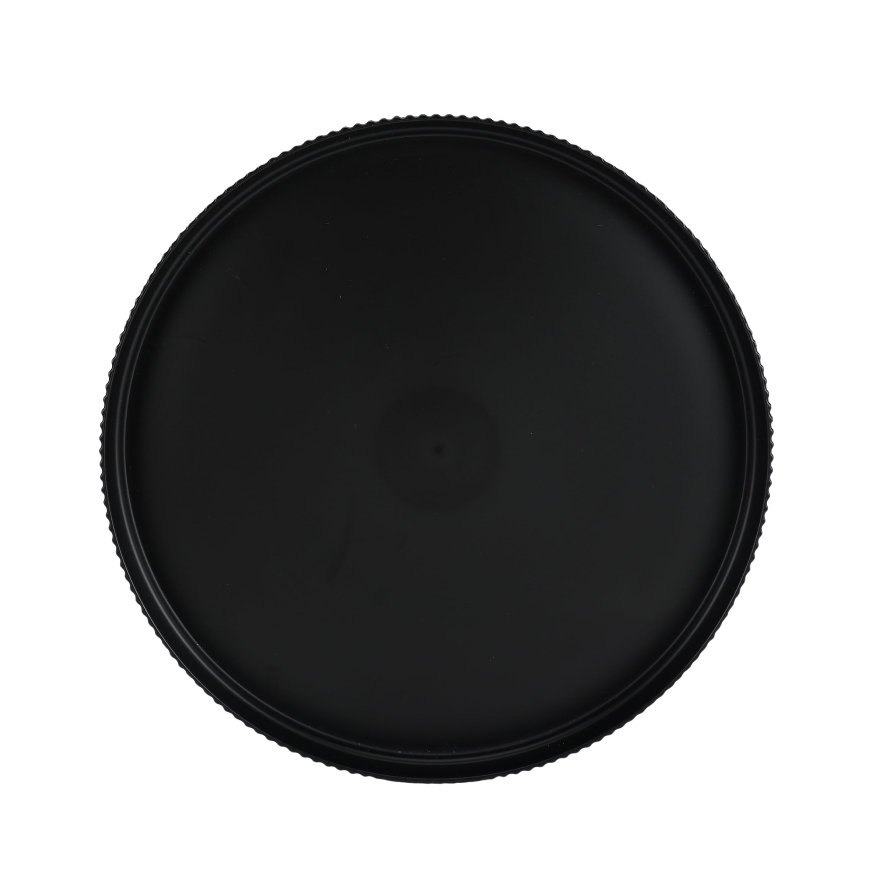 (6 pack) Mainstays Eco-Friendly Recycled Plastic Dinner Plate, Black, 10"